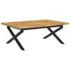 vidaXL Table &agrave; manger carr&eacute;e 120 x 90 x 75 cm Bois d'Acacia Massif