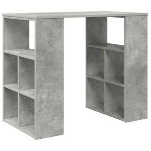 vidaXL Bureau Gris b&eacute;ton 90 x 50 x 75 cm Bois d'ing&eacute;nierie