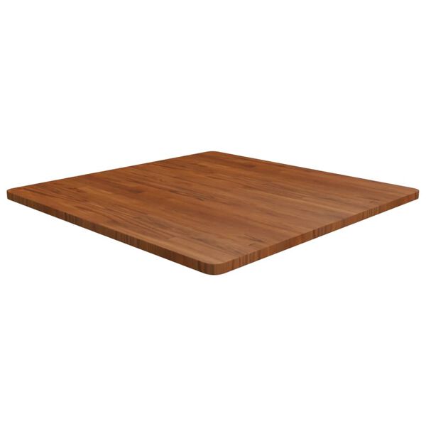 vidaXL Dessus de table carr&eacute; Marron fonc&eacute;90x90x2,5cm Bois ch&ecirc;ne trait&eacute;