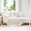 vidaXL Couverture en Fourrure de Lapin Synthétique Blanc 150 x 220 cm
