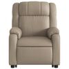 vidaXL Fauteuil inclinable de massage électrique cappuccino similicuir