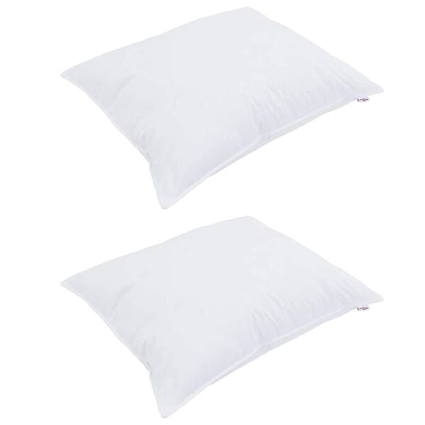 vidaXL Couette avec Oreillers avec oreiller 3 pcs Blanc Microfibre