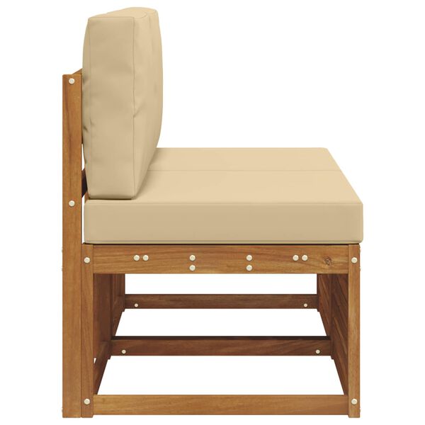 vidaXL 2 Pi&egrave;ce Sofa de milieu ext&eacute;rieur Bois d'Acacia Massif Naturel