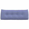 vidaXL Coussin de Dos Bleu denim 120 x 24 x 50 cm tissu