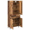 vidaXL Haut Armoire avec tiroir 2 pcs Bois ancien Bois d'ing&eacute;nierie