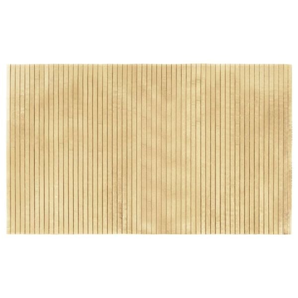 vidaXL Tapis rectangulaire naturel clair 60x100 cm bambou