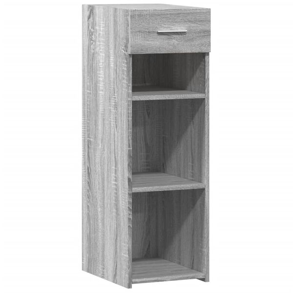 vidaXL Buffet sonoma gris 30x42,5x93 cm bois d'ing&eacute;nierie