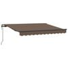 vidaXL Auvent r&eacute;tractable Taupe 600 &times; 350 cm Tissu et Aluminium