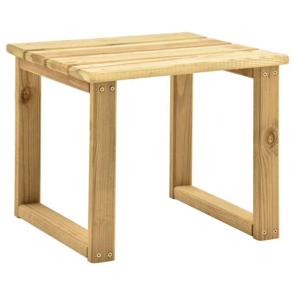 vidaXL Table de transat 30x30x26 cm Bois de pin impr&eacute;gn&eacute;