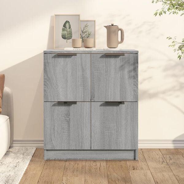 vidaXL Buffet Sonoma gris 60x30x70 cm Bois d'ingénierie