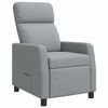 vidaXL Fauteuil inclinable Gris clair Tissu