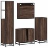 vidaXL Ensemble de meubles de salle de bain 4 pcs chêne marron