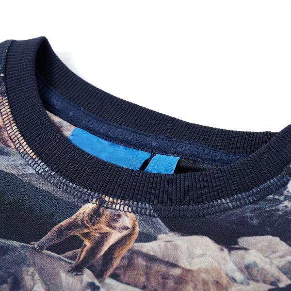 Sweatshirt pour enfants bleu marine 128