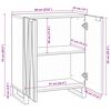 vidaXL Buffet Blanc 60 x 33,5 x 75 cm Bois de mangue massif