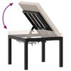 vidaXL Salon de jardin avec coussins 5 pcs noir acier enduit de poudre