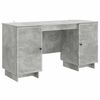 vidaXL Bureau Gris b&eacute;ton Bois d'ing&eacute;nierie 142,5 x 50 x 75 cm