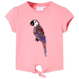T-shirt pour enfants rose fluo 104