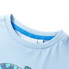 T-shirt pour enfants avec manches courtes bleu clair 128