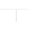 vidaXL Jeu de poteaux d'auvent blanc 600x245 cm fer