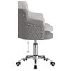 vidaXL Chaise pivotante de bureau Gris fonc&eacute; Tissu