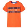 T-shirt pour enfants orange fonc&eacute; 140