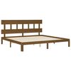 vidaXL Cadre de lit sans matelas marron miel 200x200cm bois pin massif