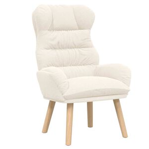 vidaXL fauteuil Cr&egrave;me 69 x 74 x 93 cm Tissu Sherpa
