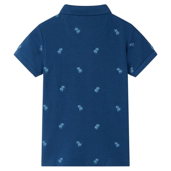 Polo pour enfants bleu fonc&eacute; 104