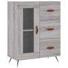 vidaXL Buffet haut Sonoma gris 69,5x34x180 cm Bois d'ing&eacute;nierie