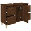 vidaXL Meuble d'évier chêne marron 80x33x60 cm bois d'ingénierie