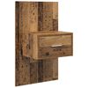 vidaXL Cabinet de chevet 2 pcs Bois ancien 50 x 32,5 x 80cm