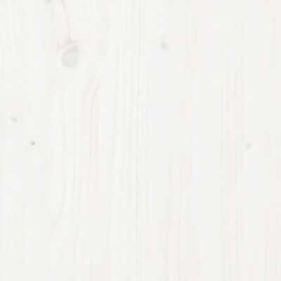 vidaXL Table de chevet Blanc 40x35x50 cm Bois de pin solide