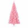 vidaXL Sapin de No&euml;l avec 300 LED avec support Rose 180 cm PVC