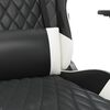 vidaXL Chaise de jeu de massage Noir et blanc Similicuir