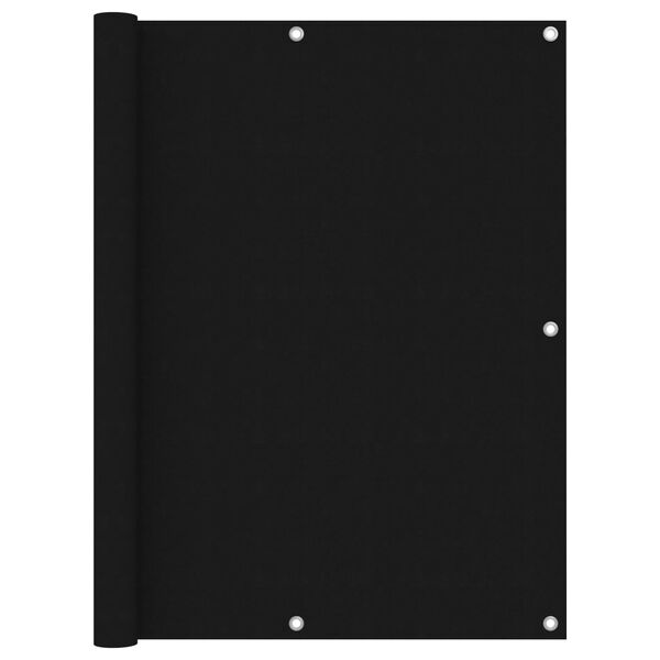 vidaXL Écran de balcon Noir 120x300 cm Tissu Oxford