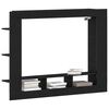 vidaXL Meuble TV Chêne noir 152 x 22 x 113 cm Bois d'ingénierie