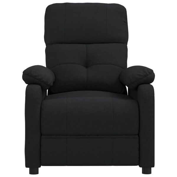 vidaXL Fauteuil de massage Noir Tissu