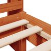 vidaXL Lit biblioth&egrave;que sans matelas cire marron 100x200 cm pin massif