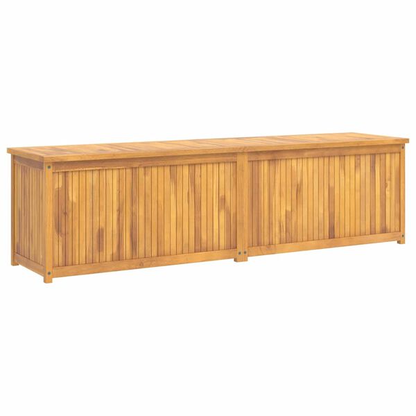 vidaXL Bo&icirc;te de jardin 200x50x55 cm Bois massif de teck