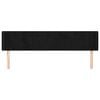 vidaXL T&ecirc;te de lit avec oreilles Noir 163x16x78/88 cm Velours