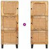 vidaXL Haut Armoire Marron 90 x 33 x 75 cm Bois de mangue massif