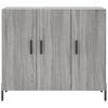 vidaXL Buffet sonoma gris 90x34x80 cm bois d'ing&eacute;nierie