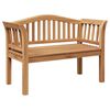 vidaXL banc Marron 120 x 53,5 x 85 cm Bois de teck massif