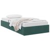 vidaXL Lit de Rangement avec stockage Vert fonc&eacute; 90 x 200 cm Velours