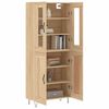 vidaXL Buffet haut Ch&ecirc;ne sonoma 69,5x34x180 cm Bois d'ing&eacute;nierie