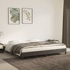 vidaXL Cadre de lit sans matelas gris fonc&eacute; 200x200 cm velours