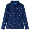vidaXL Chemise pour enfants bleu marine 92