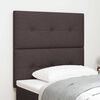 vidaXL T&ecirc;te de lit r&eacute;glable en hauteur Marron fonc&eacute; 90 cm tissu