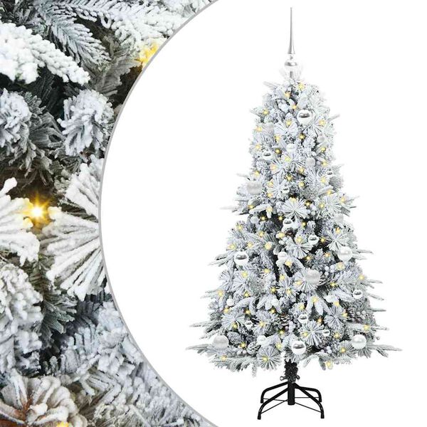 vidaXL Sapin de No&euml;l Artificiel &agrave; Branches Articul&eacute;es Blanc 150 cm