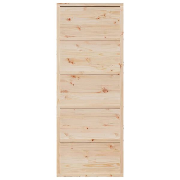 vidaXL Porte de grange 80x208 cm bois massif de pin